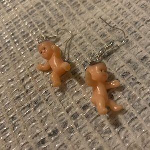 Plastic baby earrings